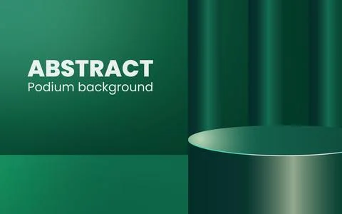 Abstract rounded podium background with subtle vertical stripes. Stock Illustration