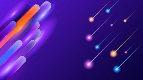 Abstract Rounded Shape Glow Stock Illustration