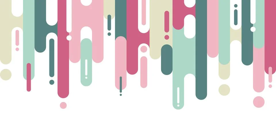Abstract rounded shapes lines transition background with copy space. Illustrazione stock