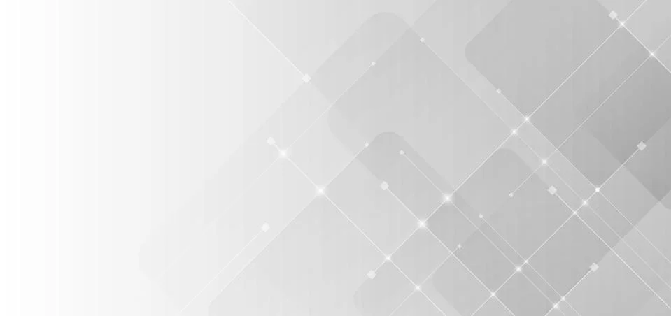 Abstract rounded square with line white and gray gradient background technolo Illustrazione stock