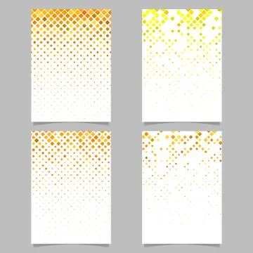 Abstract rounded square pattern brochure template set イラスト素材