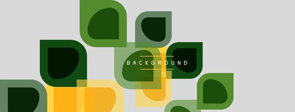 Abstract rounded squares overlap, creating vibrant color gradients. Minimalis Stock Illustration