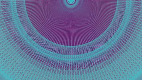 Abstract rounded wire shape in motion. Creative background. 3d rendering HD Stock Footage 235994947