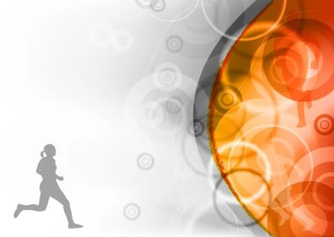 Abstract running Illustrazione stock