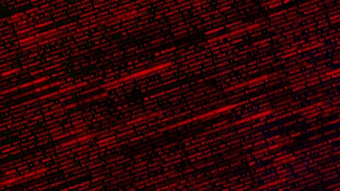 Abstract running from left to right random lines of a computer code. Animation Stock Footage 155148519