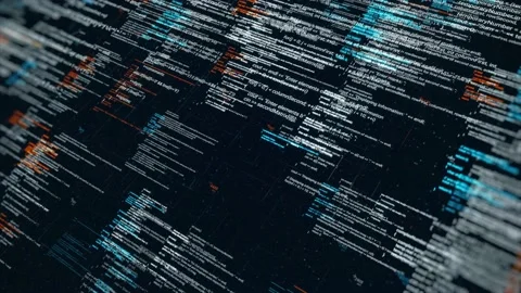 Abstract running random lines of abstract code. Animation. Tons of changing and Stock Footage 139054050