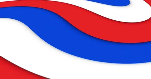 Abstract russian flag looping color pattern background Vidéo 333711995