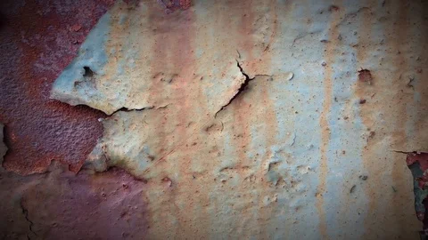 Abstract Rust Old Metal Textured Background Loop Stock Footage 107133530
