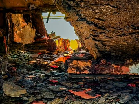Abstract rusty metal surface. Stock Photos
