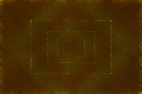 An abstract rut colored concentric rectangle shape background image. Stock Illustration