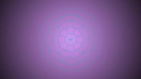 Abstract Sacred Geometry Mandala Design on Purple Gradient Background for Y.. Stock Illustration