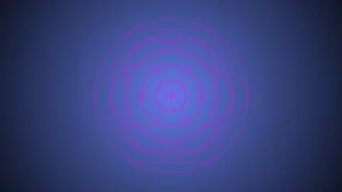 Abstract Sacred Geometry Mandala Pattern with Pink Outline on Dark Blue Gra.. Stock Illustration