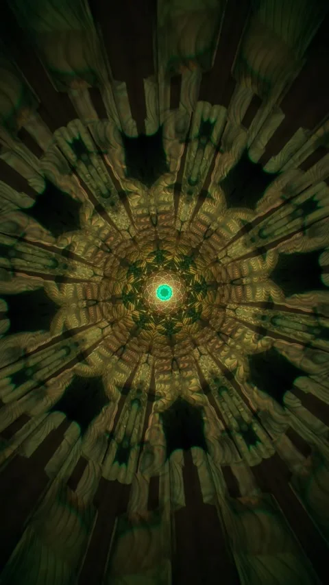 Abstract sacred geometry motion with seamless loop designed for meditation, yoga Stock Footage 319081010