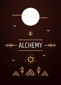 Abstract sacred poster Stock Illustration