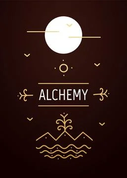 Abstract sacred poster Stock Illustration
