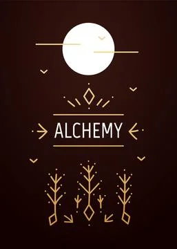 Abstract sacred poster Stock Illustration