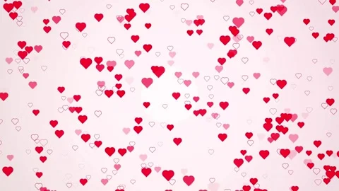 Abstract saint valentines day Pink background. seamless loop video frame with Stock Footage 336563508