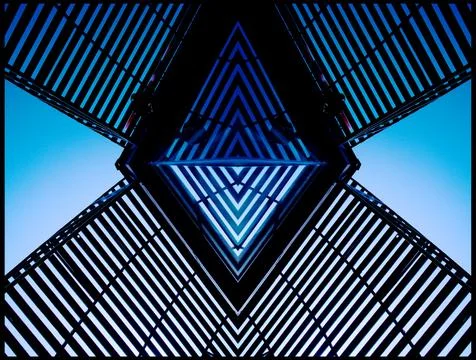 Abstract samaraui blue Stock Photos