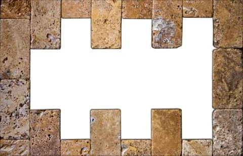 Abstract sample of natural stone on a white background close-up Stock Photos