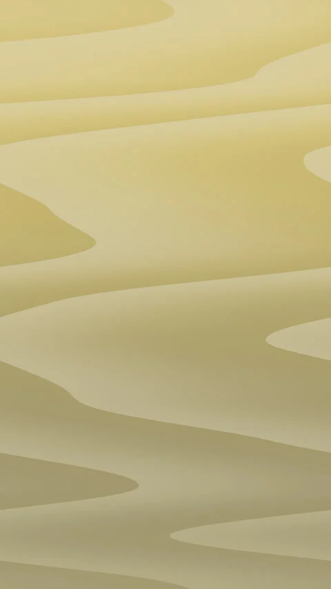 Abstract Sand Dunes Flowing in Soft Golden Desert Landscape Stockbeeldmateriaal 335294091