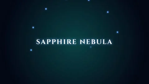 Abstract Sapphire Nebula Background for Cosmic Space Wallpaper and Galactic A Stock Footage 337577864