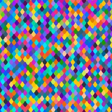 Abstract scale pattern. Rainbow squama texture. Colorful seamless pattern Stockillustratie