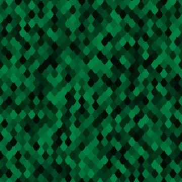 Abstract scale texture. Color squama texture. Green malachite seamless pattern Illustrazione stock