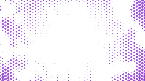 Abstract Scaling Dots Background Loop 5 Video stock 153489437