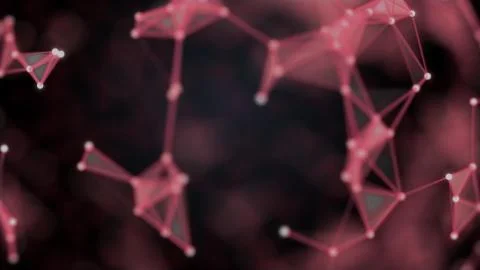 Abstract scape with connecting dots technology of fast speed of data transfer. Ilustración de archivo