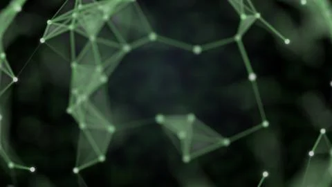 Abstract scape with connecting dots technology of fast speed of data transfer. Stock Illustration