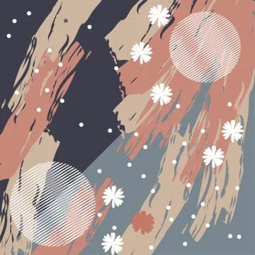 Abstract scarf pattern design for hijab and blanket. Stock Illustration