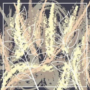 Abstract scarf pattern design for hijab and blanket. Stock Illustration