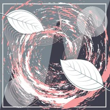 Abstract scarf pattern design for hijab and blanket. Stock Illustration