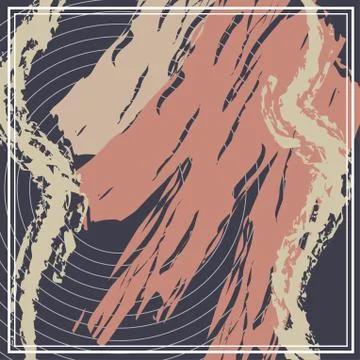 Abstract scarf pattern design for hijab and blanket. Stock Illustration