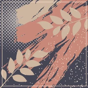 Abstract scarf pattern design for hijab and blanket. Illustrazione stock