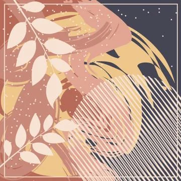 Abstract scarf pattern design for hijab and blanket. Stock Illustration