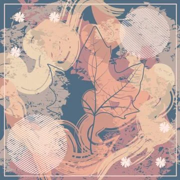 Abstract scarf pattern design for hijab and blanket. Illustrazione stock