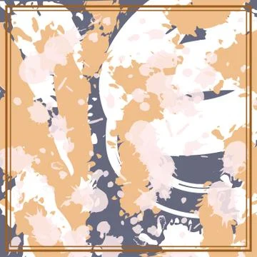 Abstract scarf pattern design for hijab and blanket. Stock Illustration