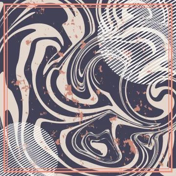 Abstract scarf pattern design for hijab and blanket. Stock Illustration