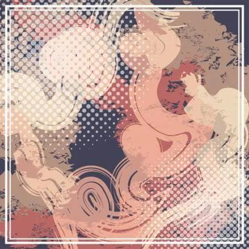 Abstract scarf pattern design for hijab and blanket. Stock Illustration