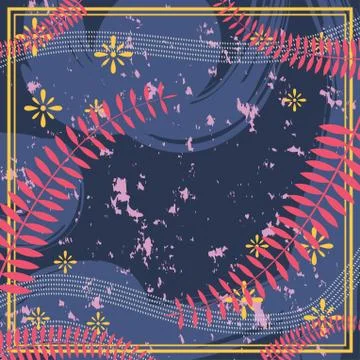 Abstract scarf pattern design for hijab and blanket. Stock Illustration