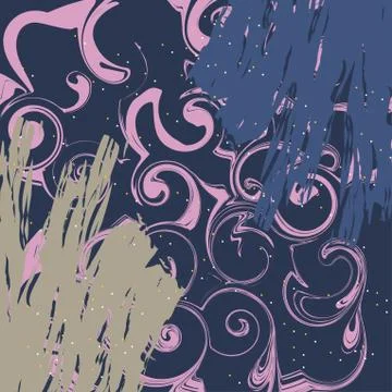 Abstract scarf pattern design for hijab and blanket. Illustrazione stock