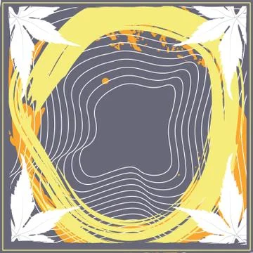 Abstract scarf pattern design for hijab and blanket. Illustrazione stock