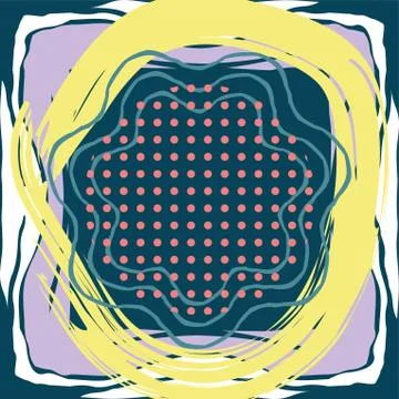 Abstract scarf pattern design for hijab and blanket. Illustrazione stock