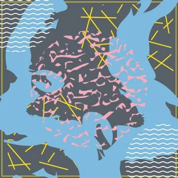 Abstract scarf pattern design for hijab and blanket. Stock Illustration