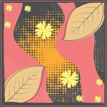 Abstract scarf pattern design for hijab and blanket. Stock Illustration