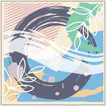 Abstract scarf pattern design for hijab and blanket. Stock Illustration