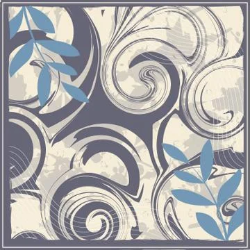 Abstract scarf pattern design for hijab and blanket. Stock Illustration
