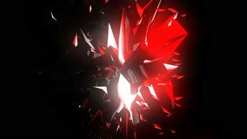 Abstract scarlet flower Stock Footage 151711880