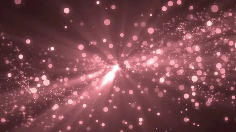Abstract scarlet motion particles. Video stock 71652545